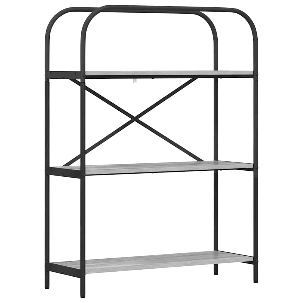 Bookshelf Grey Sonoma 80 x 30 x 109 cm Engineered wood