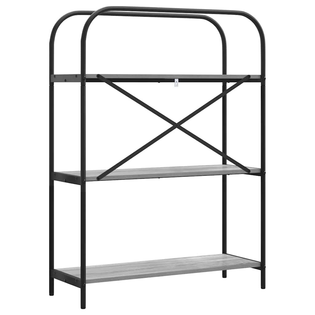 Bookshelf Grey Sonoma 80 x 30 x 109 cm Engineered wood