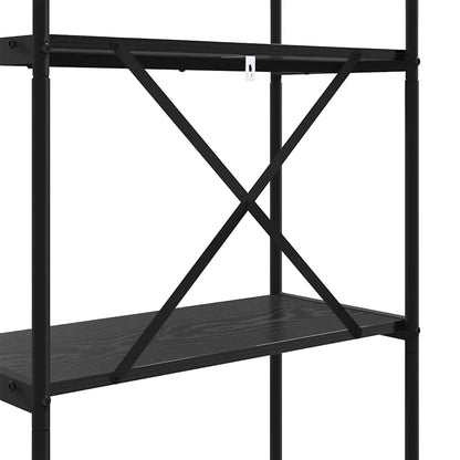 Bookshelf Black Oak 60 x 30 x 183 cm Engineered wood