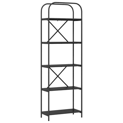 Bookshelf Black Oak 60 x 30 x 183 cm Engineered wood