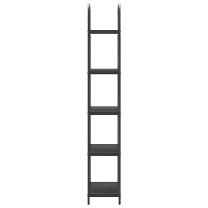 Bookshelf Black Oak 60 x 30 x 183 cm Engineered wood