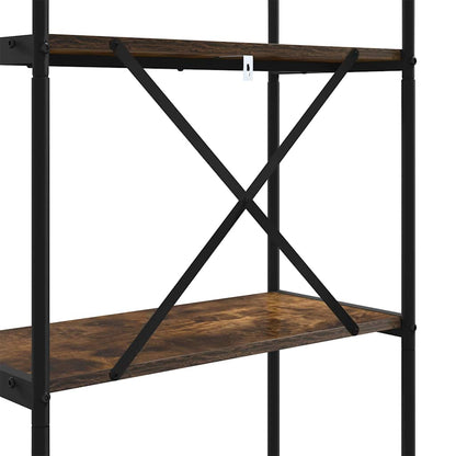 Bookshelf Smoked Oak 60 x 30 x 183 cm Engineered wood