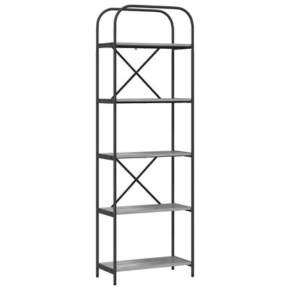 Bookshelf Grey Sonoma 60 x 30 x 183 cm Engineered wood
