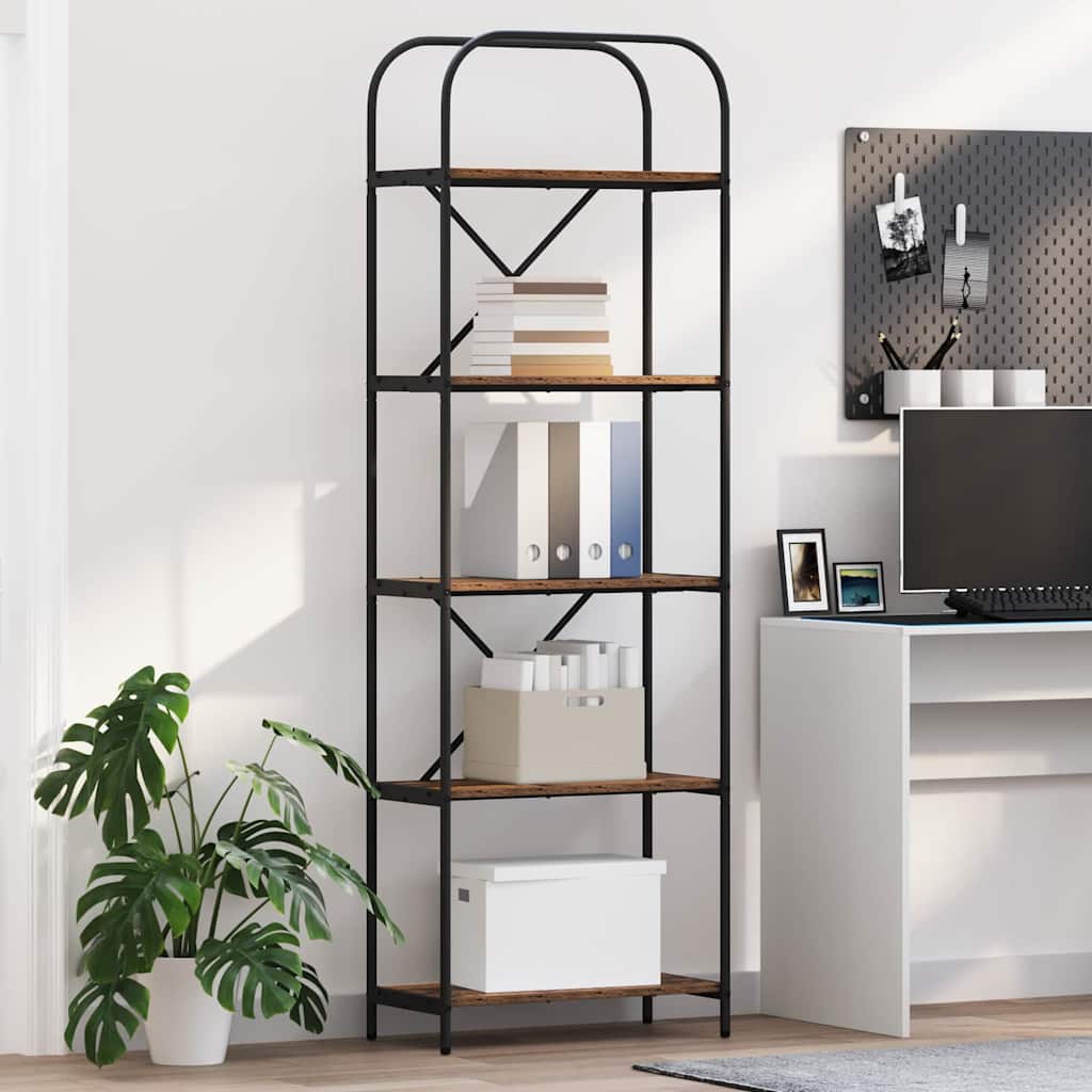 Bookshelf Old Wood 60 x 30 x 183 cm Engineered wood