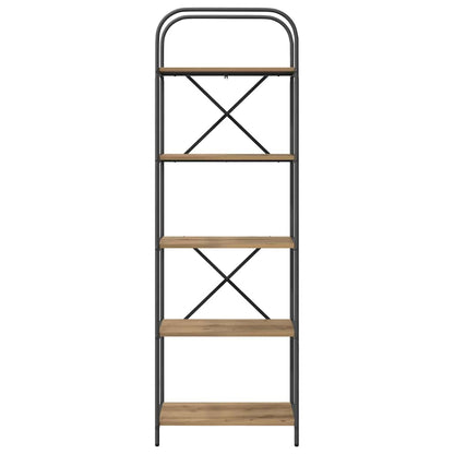 Bookshelf 5-Tier 60 x 30 x 183 cm Engineered wood Artisan Oak