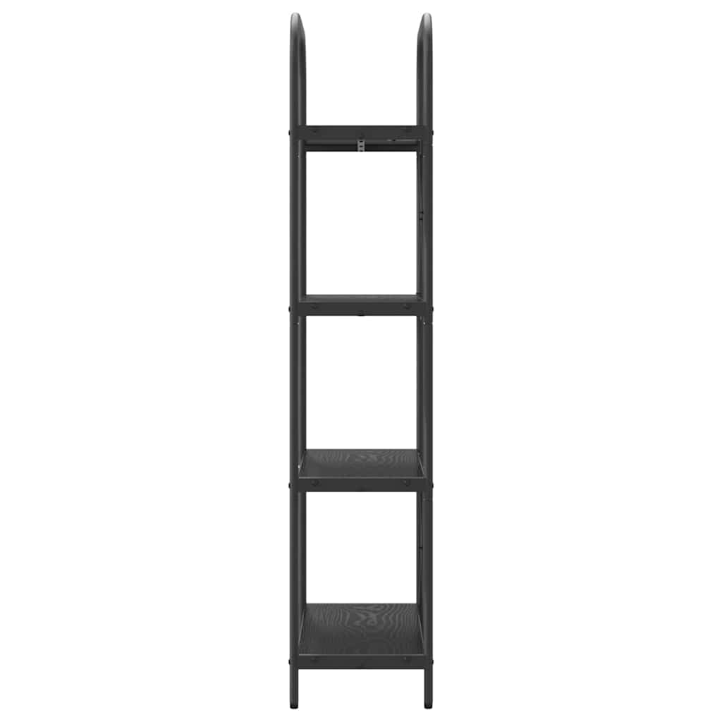 Bookshelf Black Oak 60 x 30 x 146 cm Engineered wood