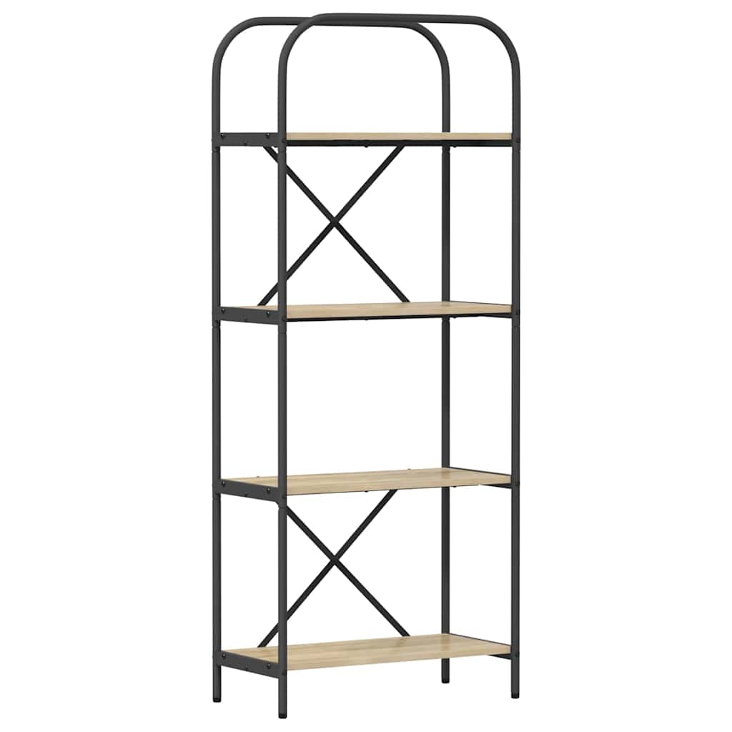 Bookshelf Sonoma Oak 60 x 30 x 146 cm Engineered wood