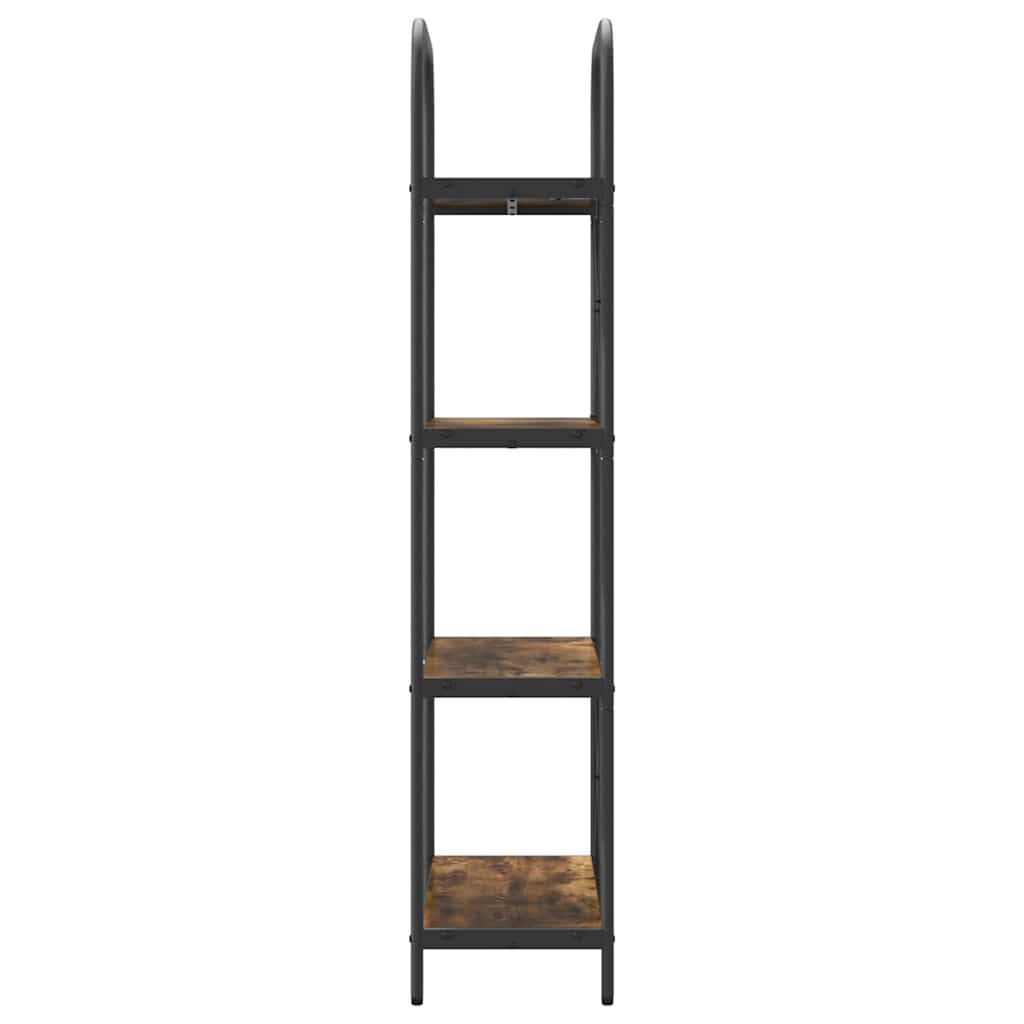 Bookshelf Smoked Oak 60 x 30 x 146 cm Engineered wood
