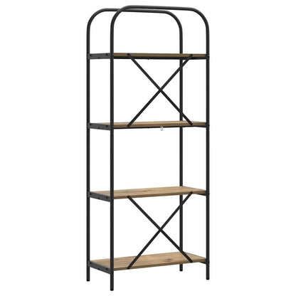 Bookshelf 4-Tier 60 x 30 x 146 cm Engineered wood Artisan Oak