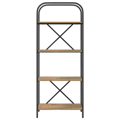 Bookshelf 4-Tier 60 x 30 x 146 cm Engineered wood Artisan Oak