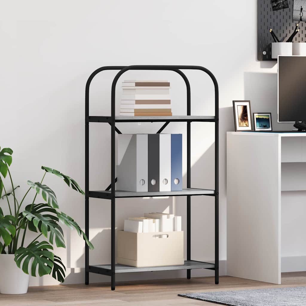 Bookshelf Grey Sonoma 60 x 30 x 109 cm Engineered wood