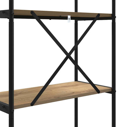 Bookshelf 3-Tier 60 x 30 x 109 cm Engineered wood Artisan Oak