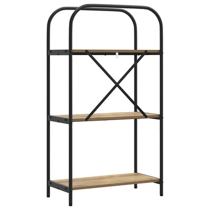Bookshelf 3-Tier 60 x 30 x 109 cm Engineered wood Artisan Oak