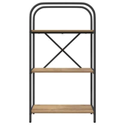Bookshelf 3-Tier 60 x 30 x 109 cm Engineered wood Artisan Oak