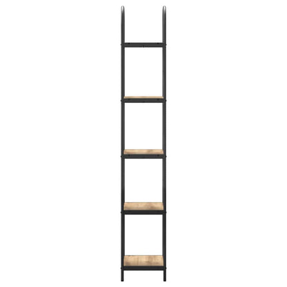 Bookshelf 5-Tier 40 x 30 x 183 cm Engineered wood Artisan Oak