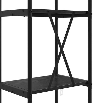 Bookshelf Black Oak 40 x 30 x 146 cm Engineered wood
