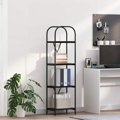 Bookshelf Black Oak 40 x 30 x 146 cm Engineered wood