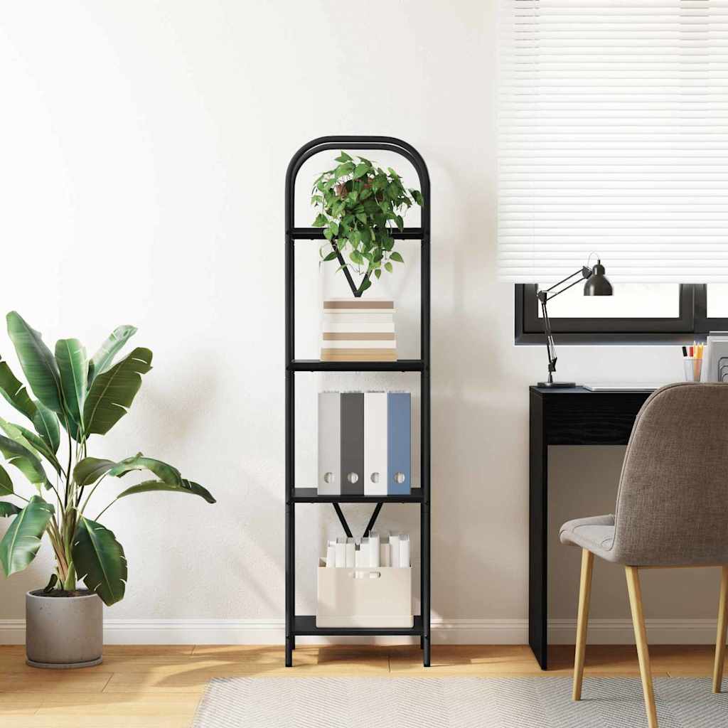 Bookshelf Black Oak 40 x 30 x 146 cm Engineered wood