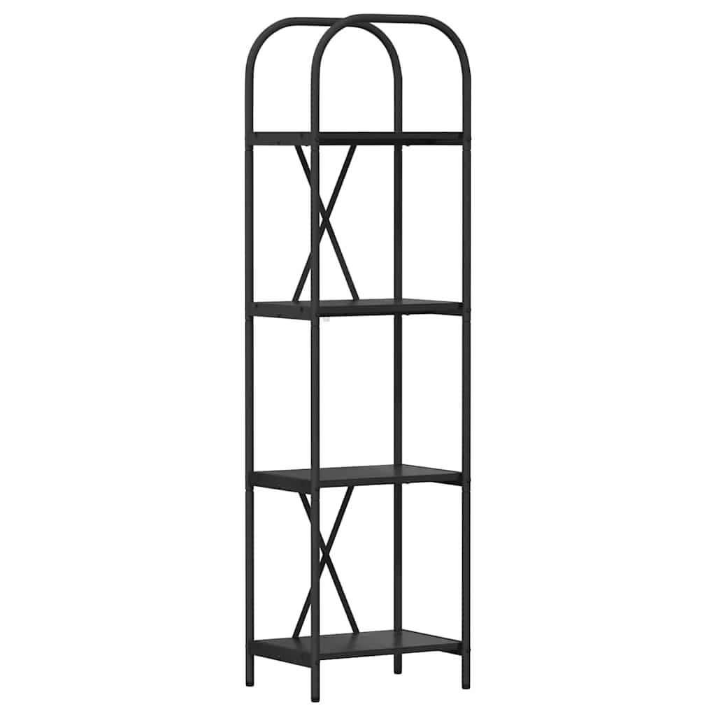 Bookshelf Black Oak 40 x 30 x 146 cm Engineered wood