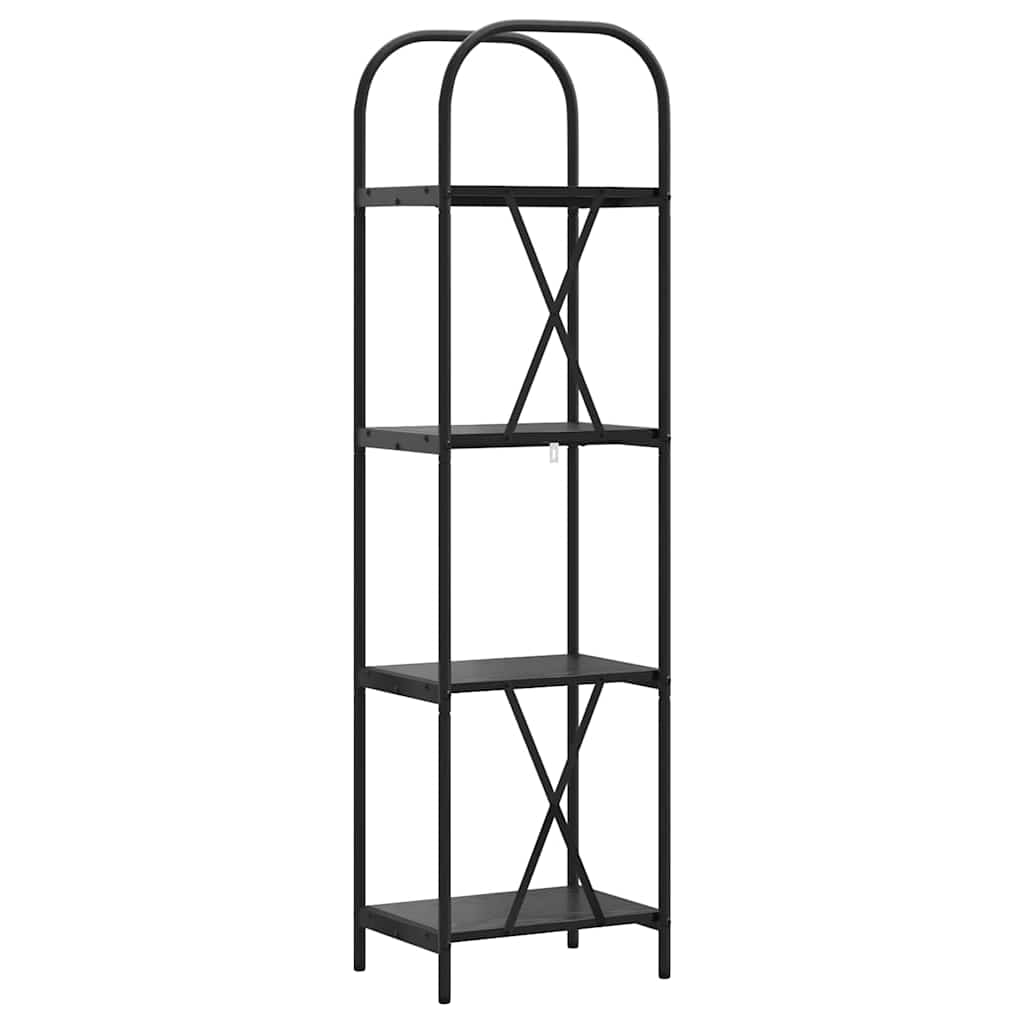 Bookshelf Black Oak 40 x 30 x 146 cm Engineered wood