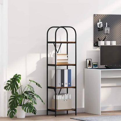 Bookshelf Smoked Oak 40 x 30 x 146 cm Engineered wood