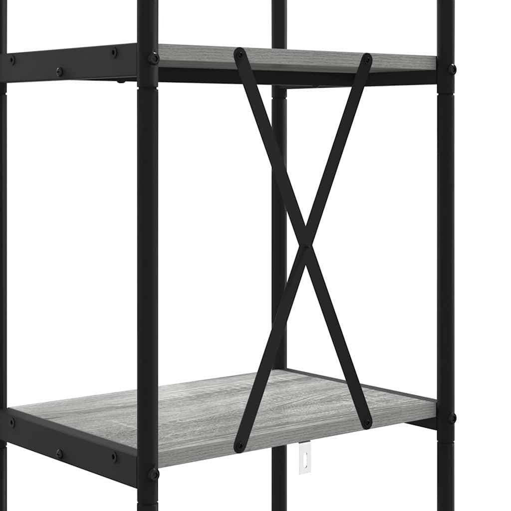 Bookshelf Grey Sonoma 40 x 30 x 146 cm Engineered wood