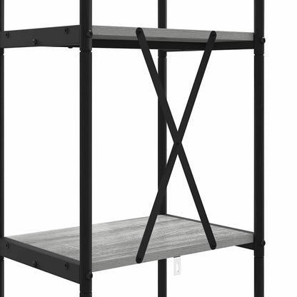 Bookshelf Grey Sonoma 40 x 30 x 146 cm Engineered wood
