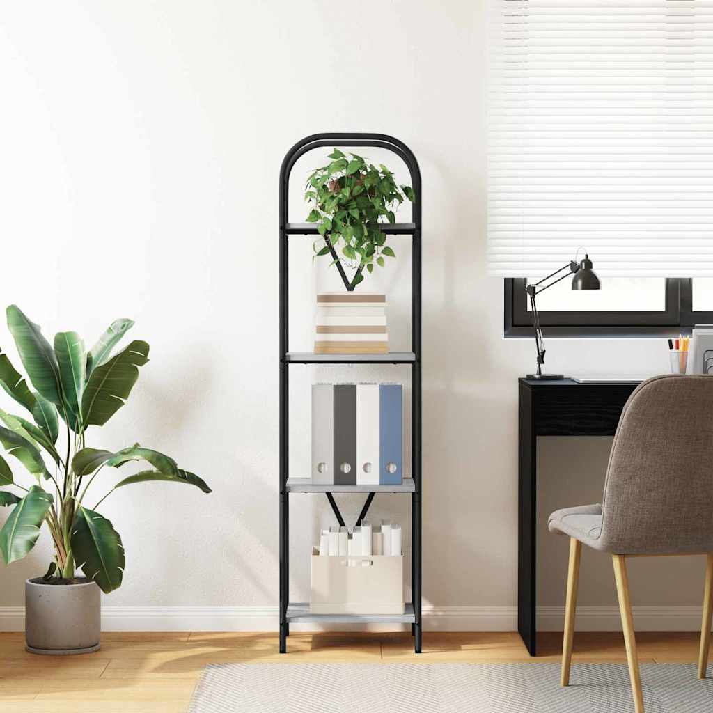 Bookshelf Grey Sonoma 40 x 30 x 146 cm Engineered wood