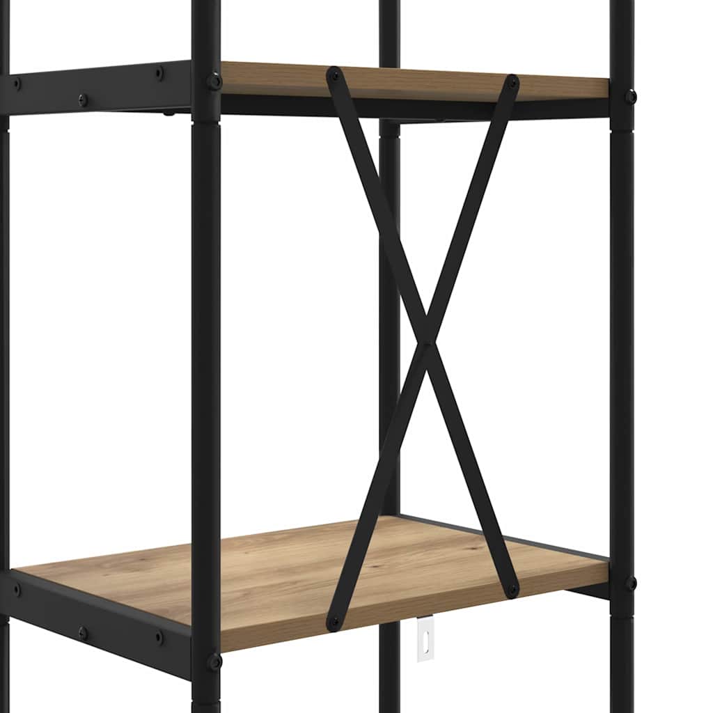 Bookshelf 4-Tier 40 x 30 x 146 cm Engineered wood Artisan Oak