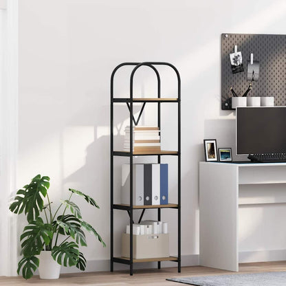 Bookshelf 4-Tier 40 x 30 x 146 cm Engineered wood Artisan Oak