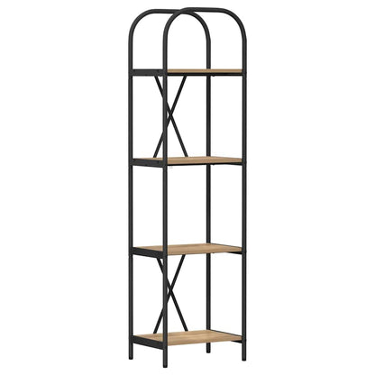Bookshelf 4-Tier 40 x 30 x 146 cm Engineered wood Artisan Oak
