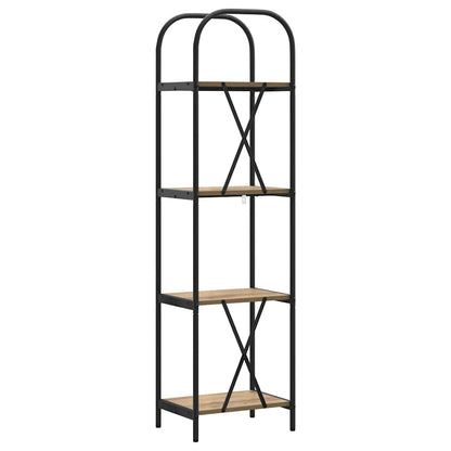 Bookshelf 4-Tier 40 x 30 x 146 cm Engineered wood Artisan Oak