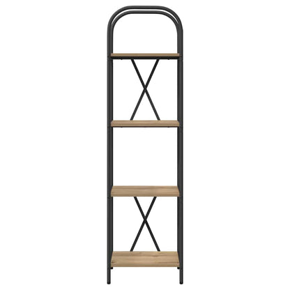Bookshelf 4-Tier 40 x 30 x 146 cm Engineered wood Artisan Oak