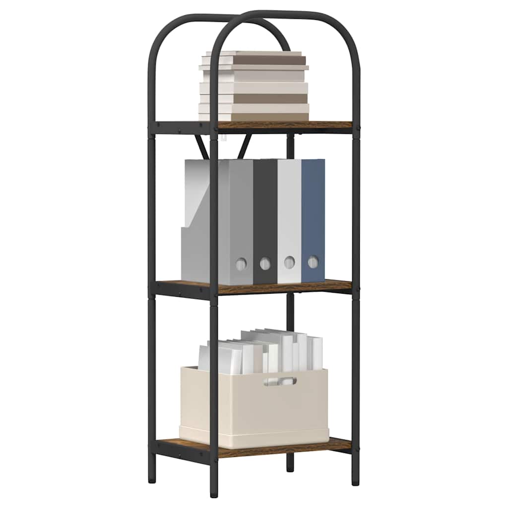 Bookshelf Smoked Oak 40 x 30 x 109 cm Engineered wood