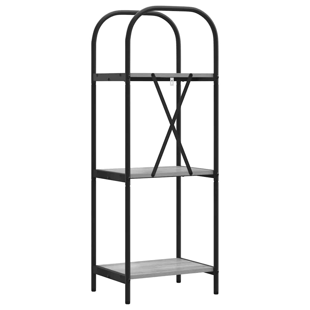 Bookshelf Grey Sonoma 40 x 30 x 109 cm Engineered wood