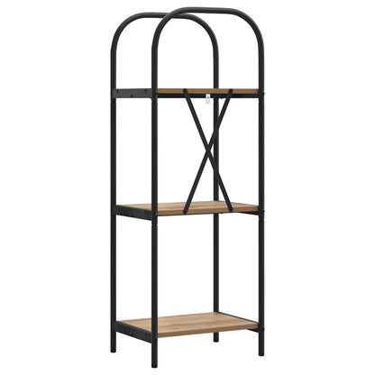 Bookshelf 3-Tier 40 x 30 x 109 cm Engineered wood Artisan Oak