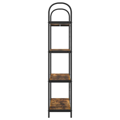 Bookshelf Smoked Oak 80 x 30 x 146 cm Engineered wood
