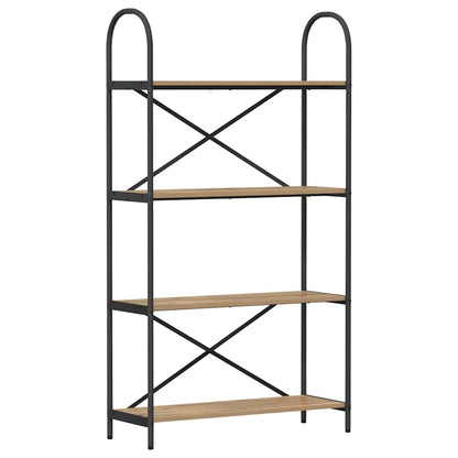 Bookshelf 4-Tier 80 x 30 x 146 cm Engineered wood Artisan Oak