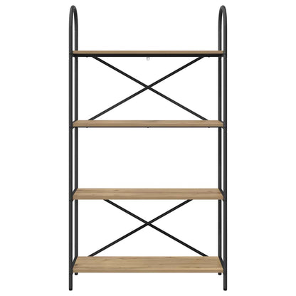 Bookshelf 4-Tier 80 x 30 x 146 cm Engineered wood Artisan Oak