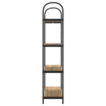 Bookshelf 4-Tier 80 x 30 x 146 cm Engineered wood Artisan Oak