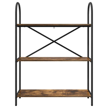 Bookshelf Smoked Oak 80 x 30 x 109 cm Engineered wood