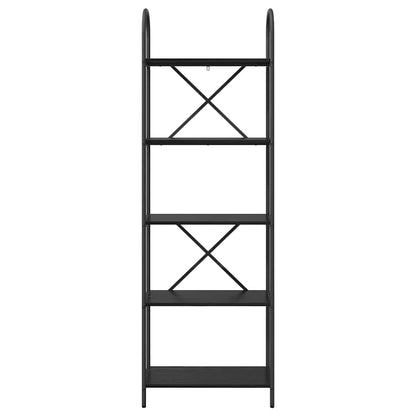 Bookshelf Black Oak 60 x 30 x 183 cm Engineered wood