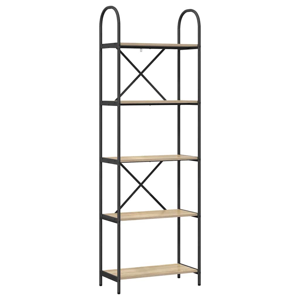 Bookshelf Sonoma Oak 60 x 30 x 183 cm Engineered wood