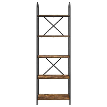 Bookshelf Smoked Oak 60 x 30 x 183 cm Engineered wood