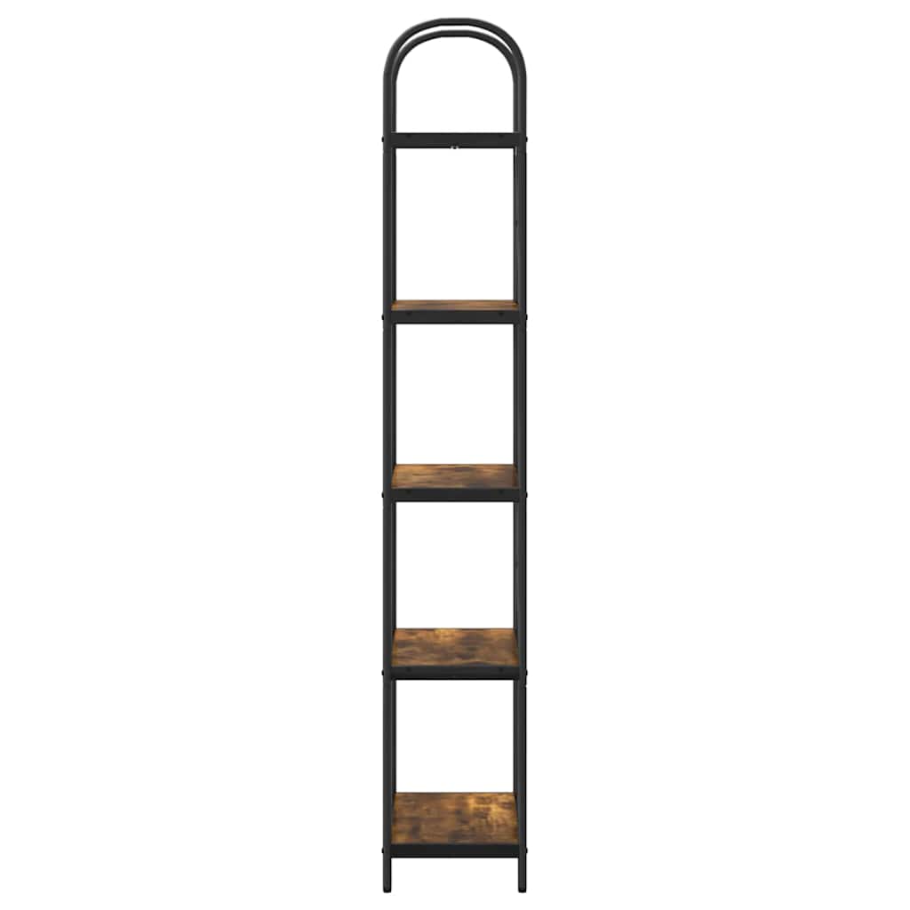 Bookshelf Smoked Oak 60 x 30 x 183 cm Engineered wood