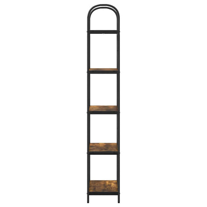 Bookshelf Smoked Oak 60 x 30 x 183 cm Engineered wood