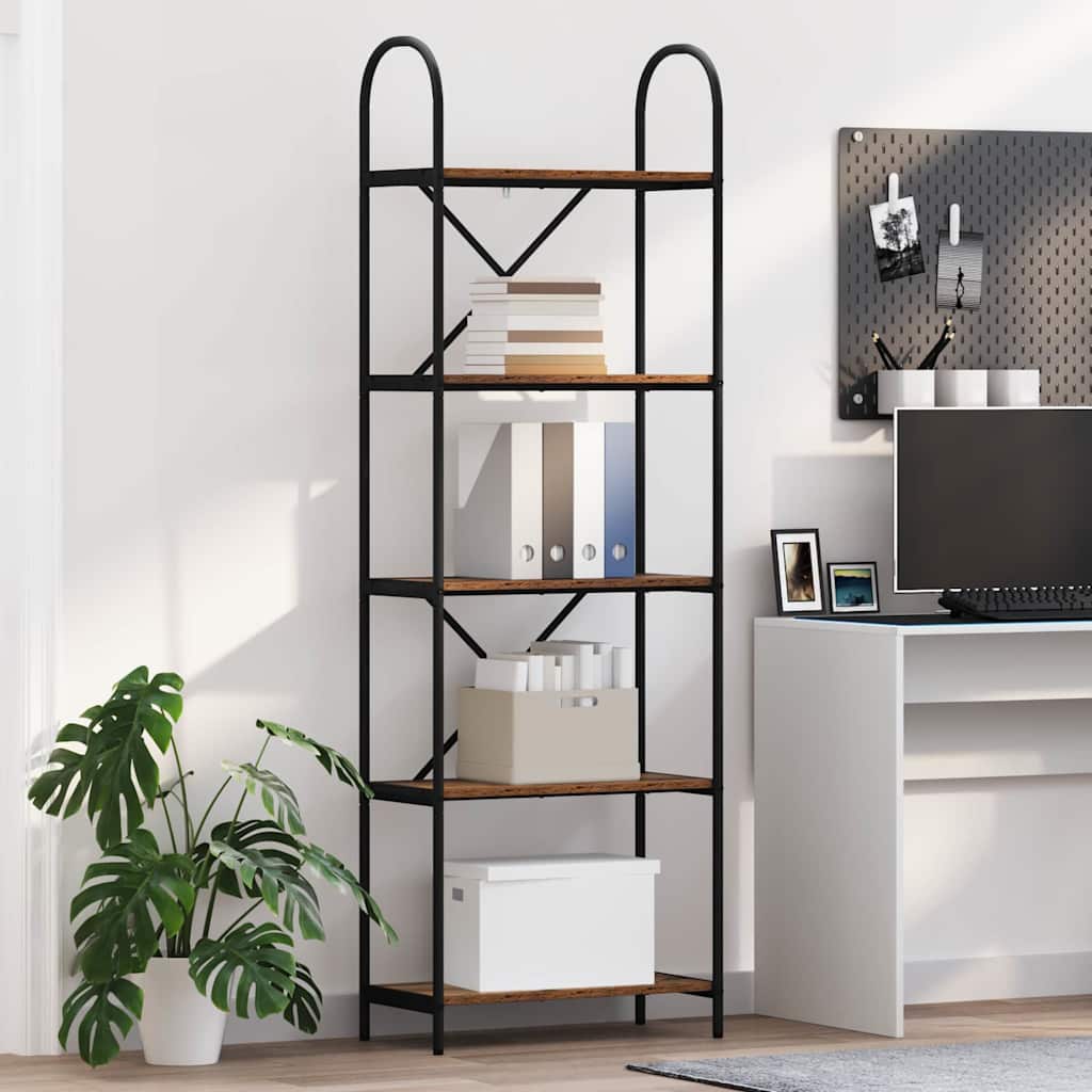 Bookshelf Old Wood 60 x 30 x 183 cm Engineered wood