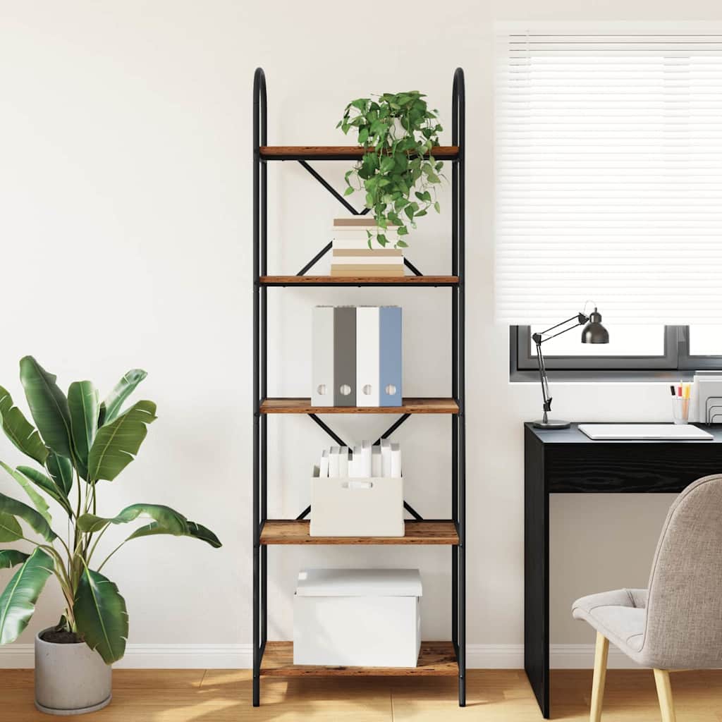 Bookshelf Old Wood 60 x 30 x 183 cm Engineered wood