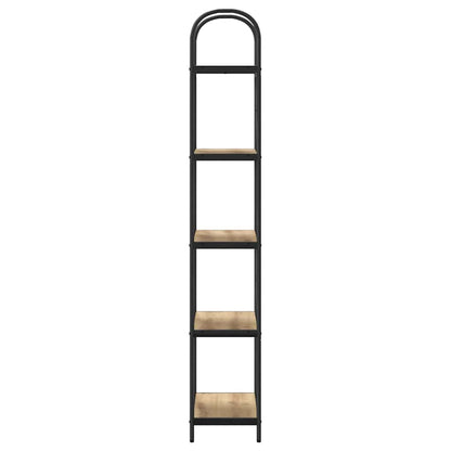 Bookshelf 5-Tier 60 x 30 x 183 cm Engineered wood Artisan Oak