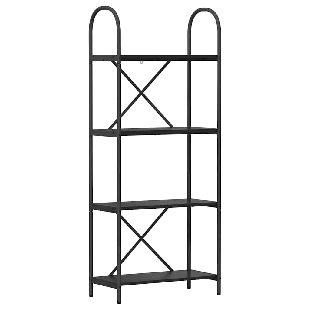 Bookshelf Black Oak 60 x 30 x 146 cm Engineered wood